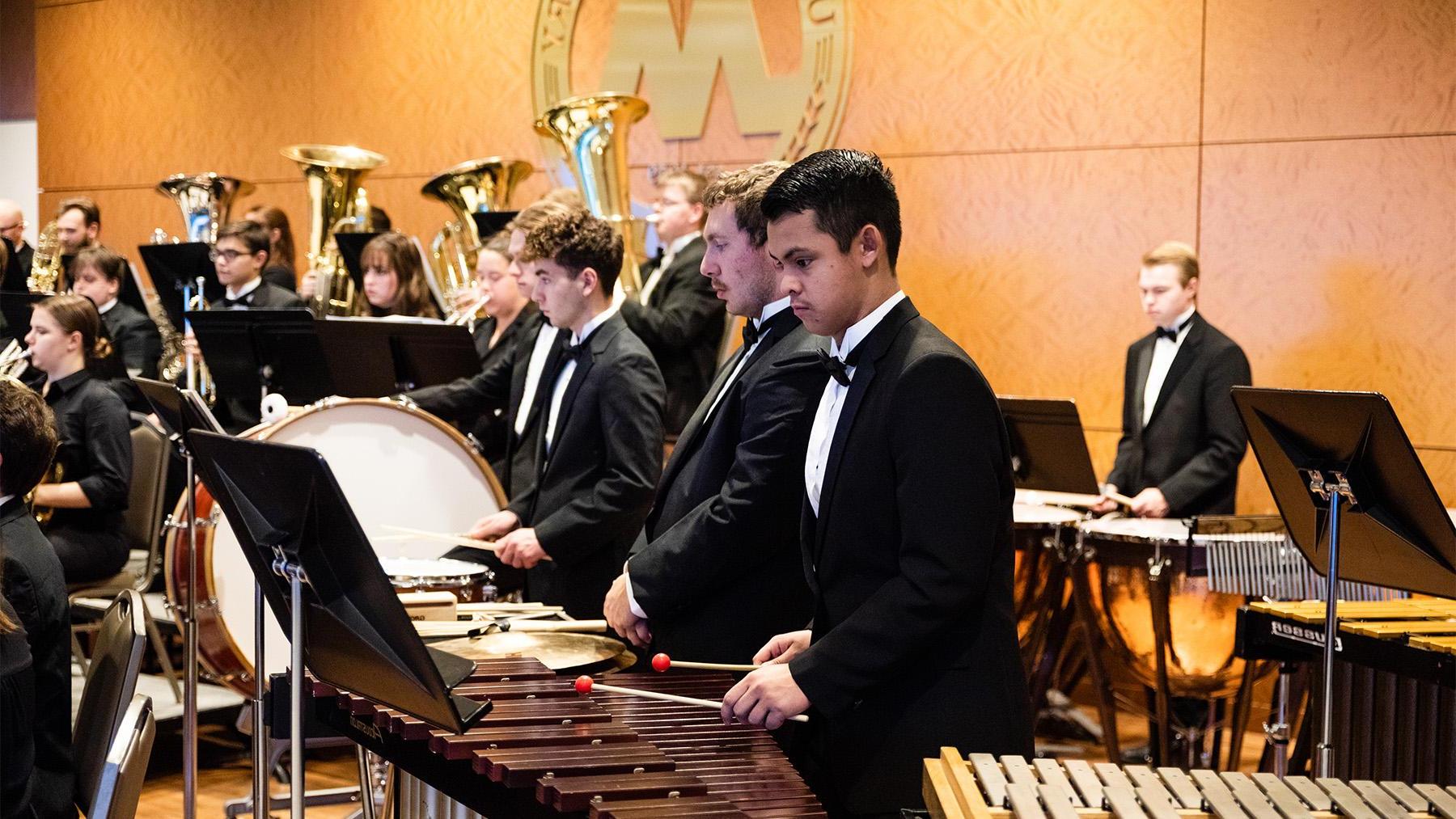 Fall Band Concert Percussionists